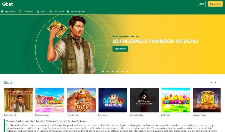 QBet Casino - Einzigartige Online Casino Erfahrungen mit No Deposit Bonus - overview